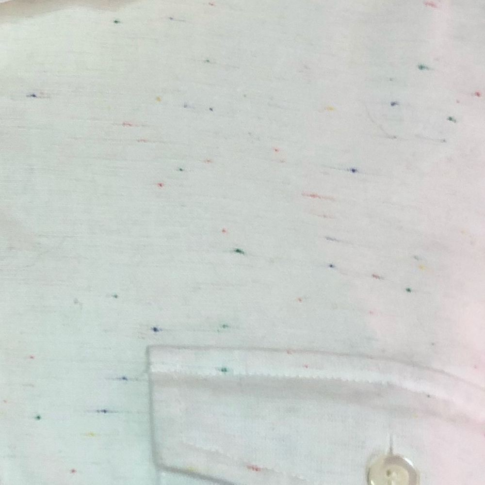 J.Crew White/Multi Colored Button Down - image 2